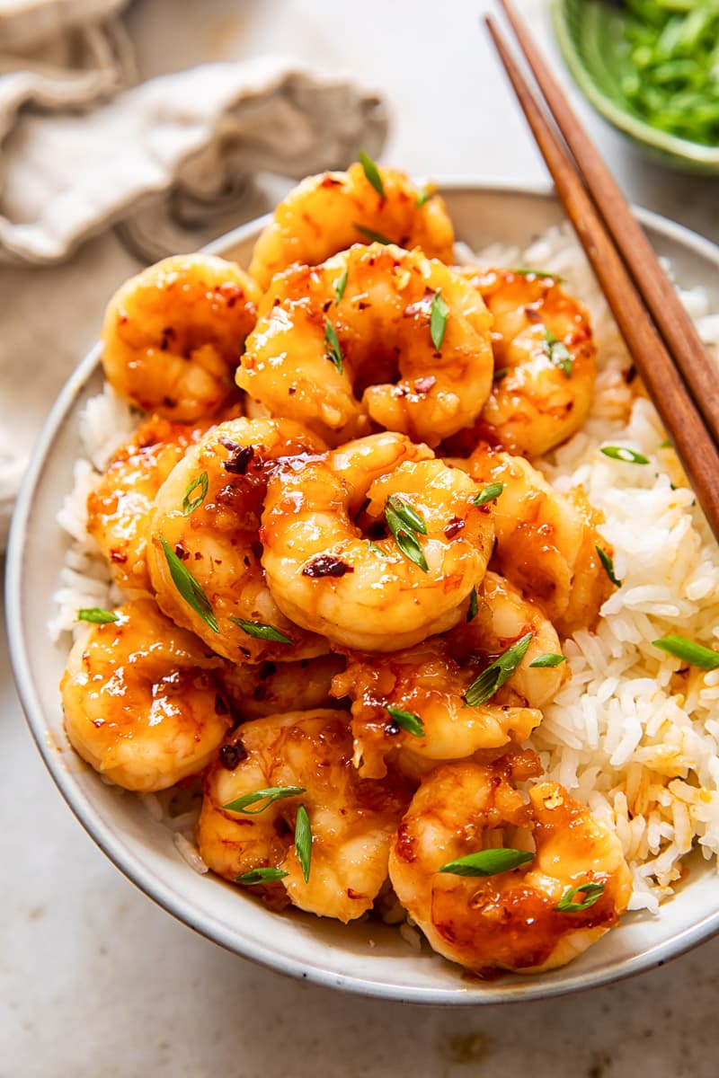 Honey Garlic Prawns